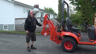 How To Remove The Back Hoe On A Kubota BX23S