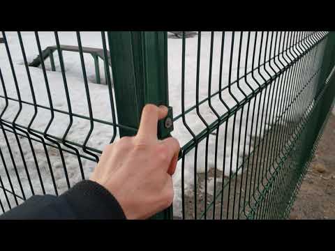 фото евроограждения (3д забор)(еврозабор) 0