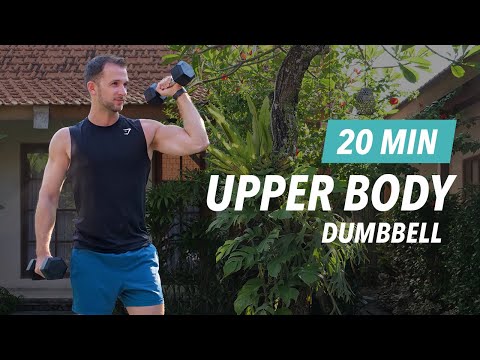 20 MIN UPPER BODY DUMBBELL WORKOUT at Home [Build Muscle & Strength]
