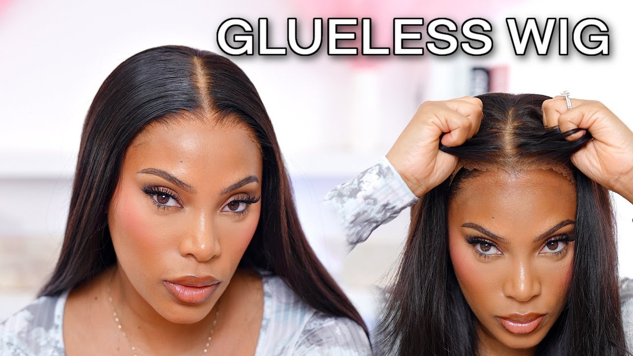 COMPLETELY GLUELESS WIG INSTALL | NO GLUE  |BEGINNER FRIENDLY WIG INSTALL