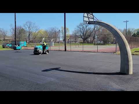 Paving basketball courts in Colchester, CT
