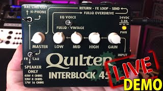 Video thumbnail for MINI AMPLIFIER FOR GUITAR - Quilter Labs Interblock 45 LIVE DEMO & REVIEW by The Tone King