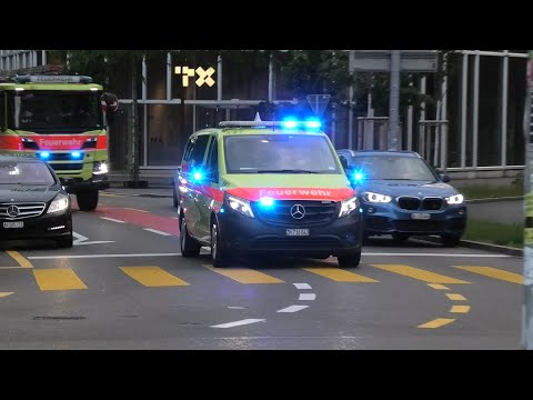 Zurich Fire Dept. Responding to Calls & in Convoy!