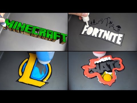 Game Logo Pancake art - Minecraft, Fortnite, League Of Legends, Brawl Stars
