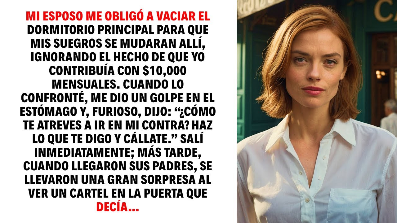 MI ESPOSO ME OBLIGÓ A VACIAR EL DORMITORIO PRINCIPAL PARA QUE MIS SUEGROS SE MUDARAN ALLÍ...