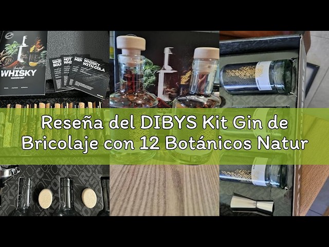 Vídeo relacionado con DIBYS Mini Gin Kit de Especias | 12 Botánicos para Gin Tonic y Cócteles | con 4 Tarjetas de Recetas, Léxico y Elegante Caja | Set de Regalo para Hombres y Mujeres | Juego Hacer Ginebra Infusión