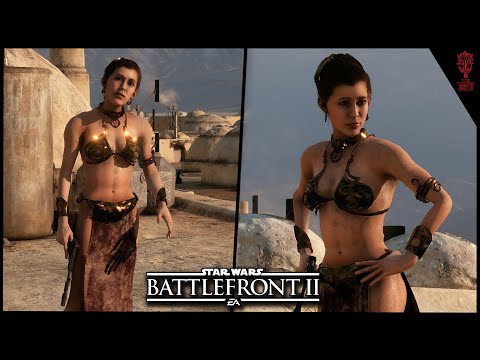 I CAN'T BELIEVE THEY ACTUALLY DID THIS! Slave Leia Mod Showcase! Star Wars Battlefront 2 Mods