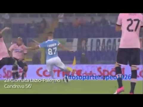 Gol di Candreva in Lazio Palermo