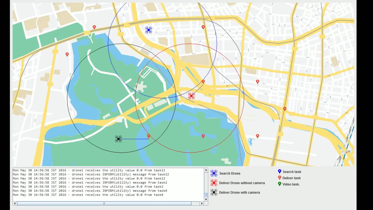 DRONET Task Allocation Problem Demo 4