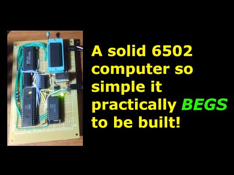 Building Grant Searle's 'Simple 6502' computer - with just 6 chips!