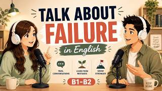 How to Talk About Failure in English | Real English Conversation Practice (B1–B2)