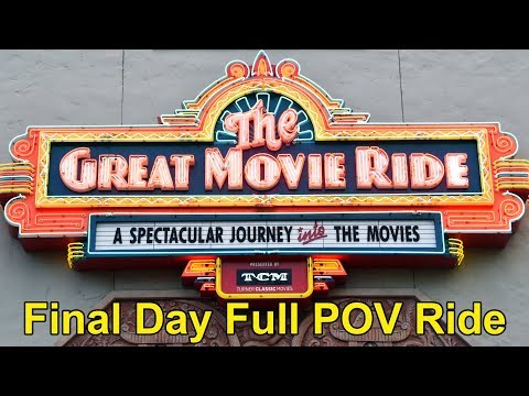 The Great Movie Ride Full POV Ride Experience From Final Day 8/13/17, Disney's Hollywood Studios