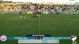 preview picture of video 'Sopron-Békéscsaba 0-2'