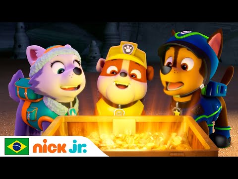 Capa de Patrulha Canina | Os filhotes e o tesouro enterrado! | Nick Jr. em Português