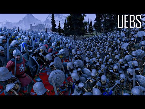 20000 Footmans VS 20000 Skeleton Warriors.Ultimate Epic Battle Simulator 2 . UEBS 2