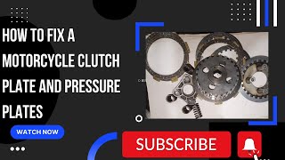 How to repair clutch plates 125 clutch plate and pressure plate assemble in easy way..#subscribe