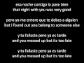 Daddy Yankee Lo Que Paso Paso What Happened Happened ENGLISH AND SPANISH Lyrics Letra