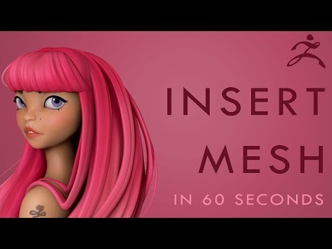 How to Create INSERT MESH BRUSH in Zbrush - 60 Second Tutorial
