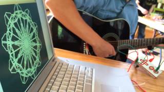 Makey Makey Guitar Art - Each song has a visual thumbprint