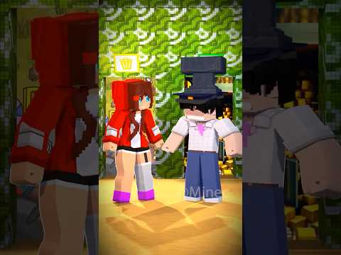 MAIZEN - Left or Right Door: JJ and Mikey (Minecraft Animation) #minecraft #maizenminecraft