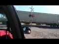 KANSAS CITY SOUTHERN 4164 FREIGHT TRAIN GOIN THROUGH RURAL SAINT ELMO ILLINOIS