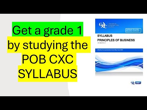 CXC POB REVISION