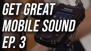 Video thumbnail for How to Get GREAT MOBILE SOUND with the TASCAM Portacapture X6 + Aaron Kellim: Episode 3 by Performer Magazine