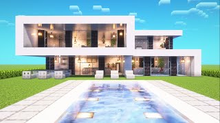Minecraft: How to Build a Modern House Tutorial #50