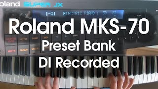 Video thumbnail for Roland MKS-70 "Super JX" Presets (DI Recorded) by Greg