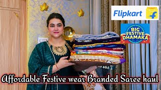 Flipkart Affordable Festive wear Branded (Libas) Banarsi saree haul @poojarikichoyal