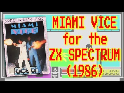 Miami Vice for the ZX Spectrum from Ocean Software (1986)