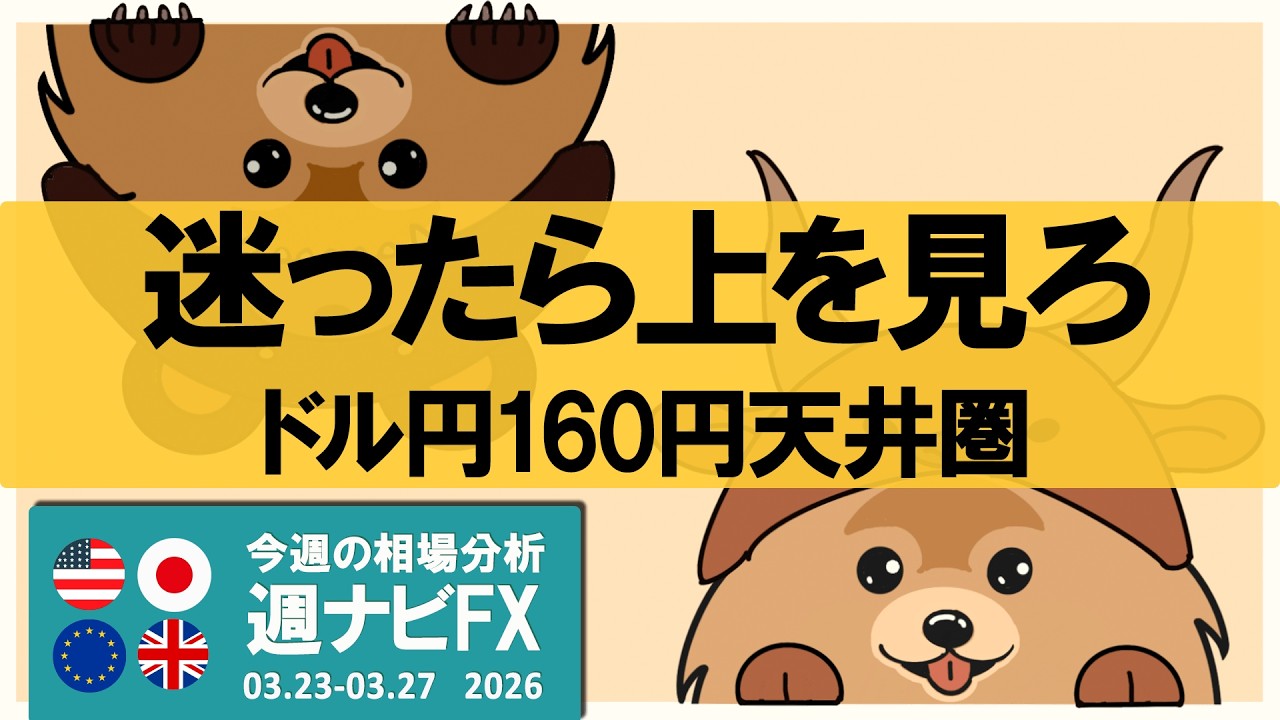 迷ったら上を見ろ｜ドル円160円”天井圏レンジ”の正体｜週ナビFX574
