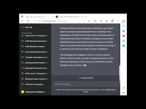 ChatGPT Spirituality ACIM Lesson 306 - The gift of Christ is all I seek today