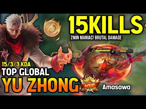 YU ZHONG BEST BUILD 2022 | TOP GLOBAL YU ZHONG GAMEPLAY | MOBILE LEGENDS✓
