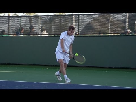 Richard Gasquet Forehand and Backhand In Super Slow Motion - Indian Wells 2013 - BNP Paribas Open