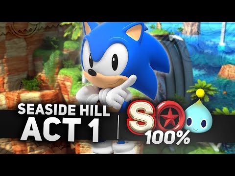 Sonic x Shadow Generations - Seaside Hill Act 1 100% | All Chao Locations, Red Rings & S-Rank (4K)