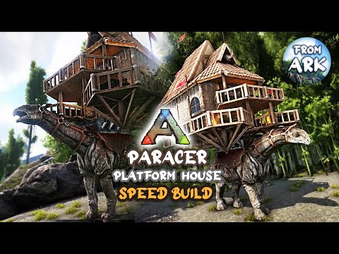 ARK: Survival Evolved - The Island / Paracer Platform House (Speed Build) 🏡🔨 / Arkitect Structures