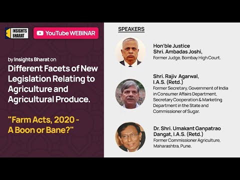 Different Facets of New Legislation Relating to Agriculture and Agricultural Produce.