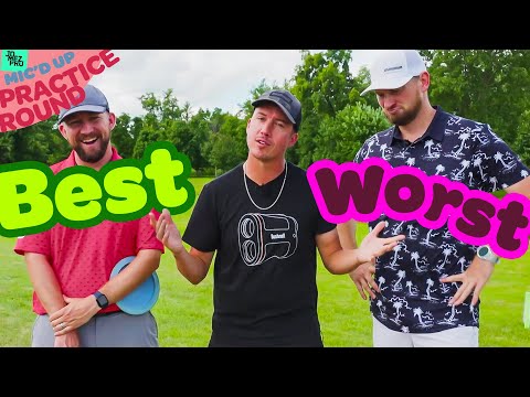 Who's the Best at being the WORST Disc Golfer?? | 2022 Ledgestone B9 | Mic'd Up Practice Round