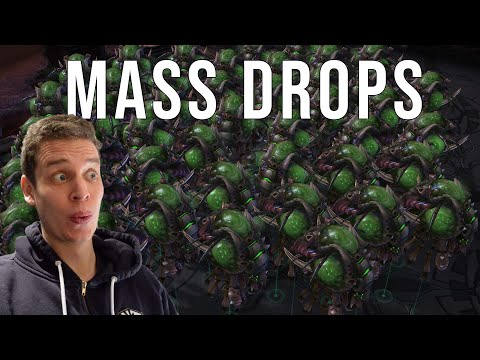 Mass DROPS With ZERG Versus Grandmasters | Beating Grandmasters With Stupid Stuff