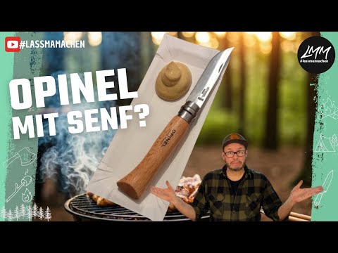 Opinel No.8 Messer - Klinge schwärzen und Griff-Modifikation mit Senf und Ammoniak