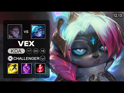 Vex vs Sylas Mid - KR Challenger - Patch 12.13 Season 12