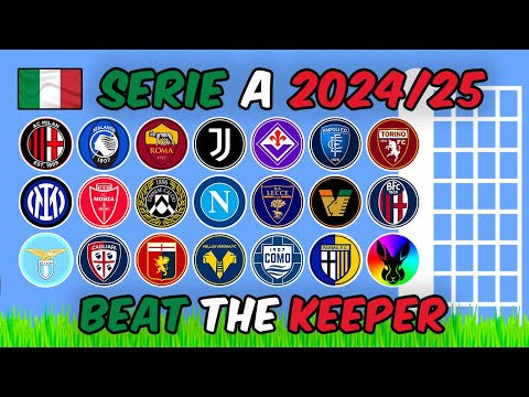 Beat The Keeper - Serie A 2024/25 - Algodoo Marble Race