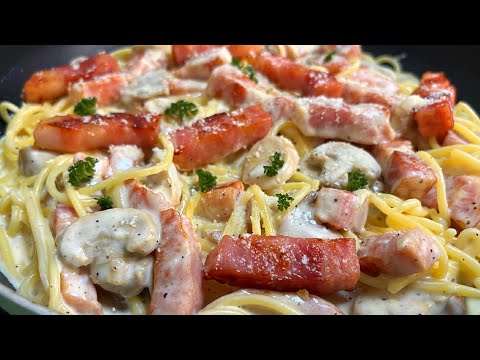 Creamy Bacon Alfredo Pasta | Rich, Creamy & Easy Homemade Recipe