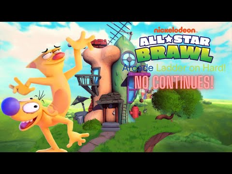 Nickelodeon All-Star Brawl - Arcade Ladder with CatDog on Hard (No Continues)