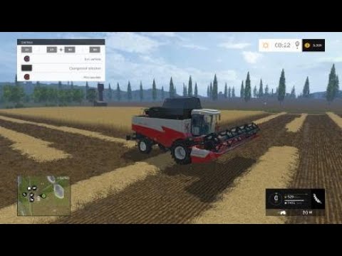 Farming Simulator 15 | harvesting test on Sosnovka Map