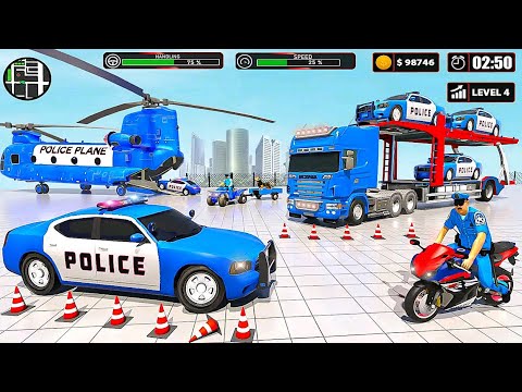 US Police Car Transport Truck Cargo Plane Simulator #2 | Android iOS Gameplay