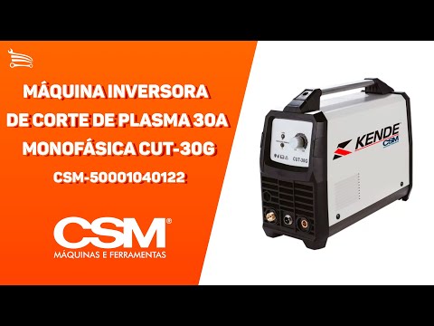 Máquina Inversora Corte de Plasma Monofásica 30A   - Video