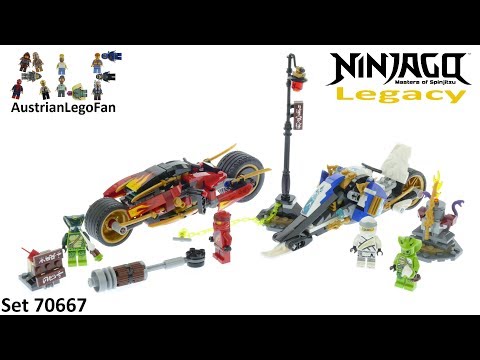 Vidéo LEGO Ninjago 70667 : La moto de Kai et le scooter des neiges de Zane