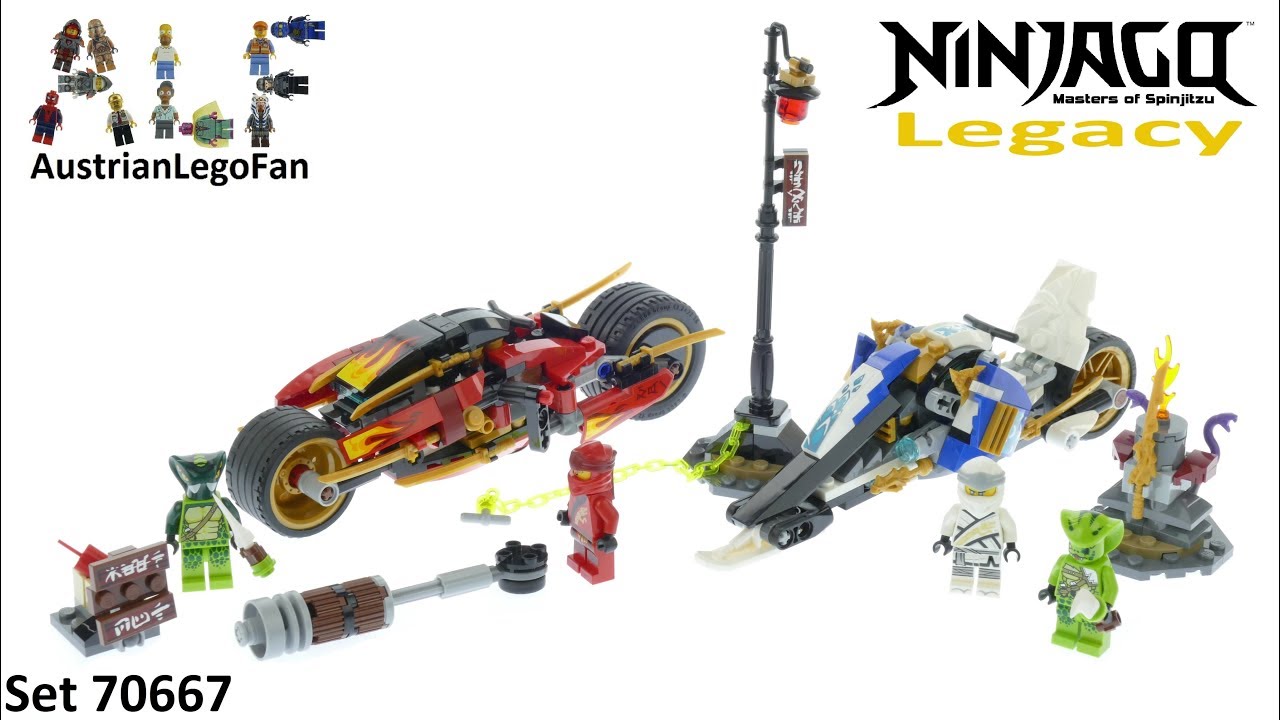 Lego  Ninjago Мотоцикл-клинок Кая и снегоход Зейна конструктор 70667
